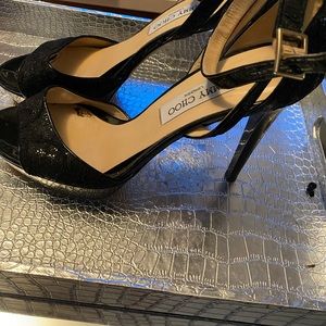 Jimmy Choo Kayden Lace patent leather Sandal